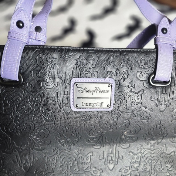 Loungefly Haunted Mansion Tote Purse - Picture 4 of 8